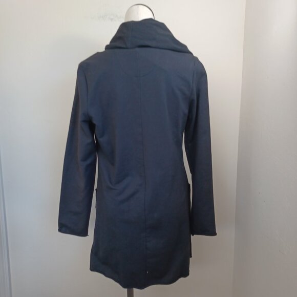 Neon Buddha Jacket Cardigan Black Cotton Knit Full Zip Womens Small NEW - Picture 3 of 12